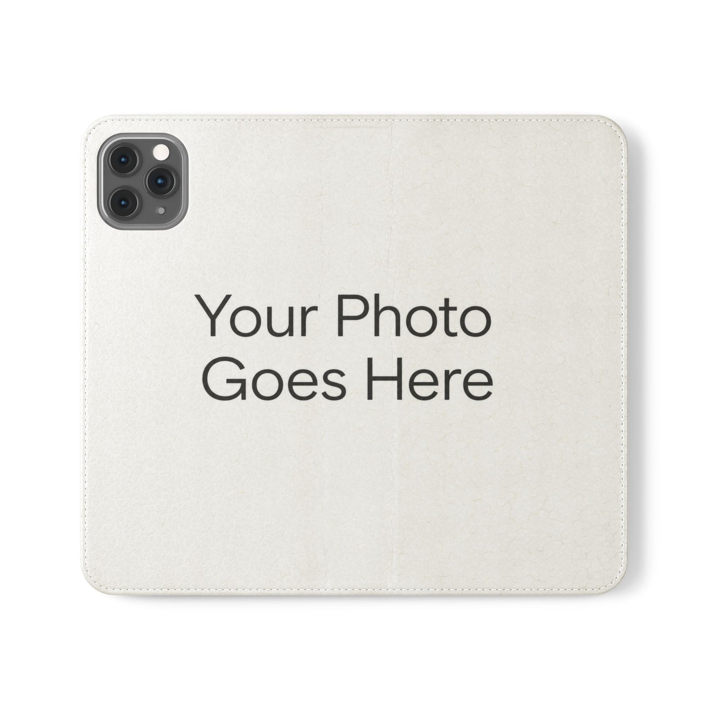 Custom Photo Flip Case — Personalized Wallet Phone Cover with Card Slots