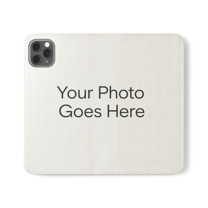 Custom Photo Flip Case — Personalized Wallet Phone Cover with Card Slots