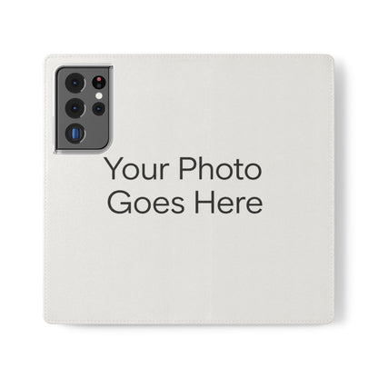 Custom Photo Flip Case — Personalized Wallet Phone Cover with Card Slots