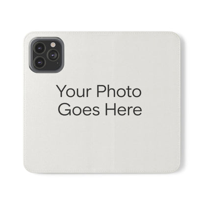 Custom Photo Flip Case — Personalized Wallet Phone Cover with Card Slots