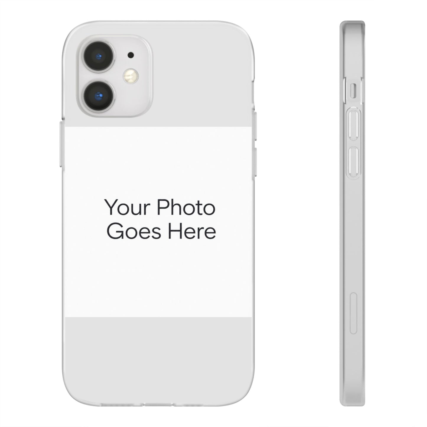Custom Photo Phone Case — Slim Clear Flexible iPhone/Android Cover
