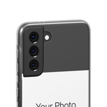 Custom Photo Phone Case — Slim Clear Flexible iPhone/Android Cover