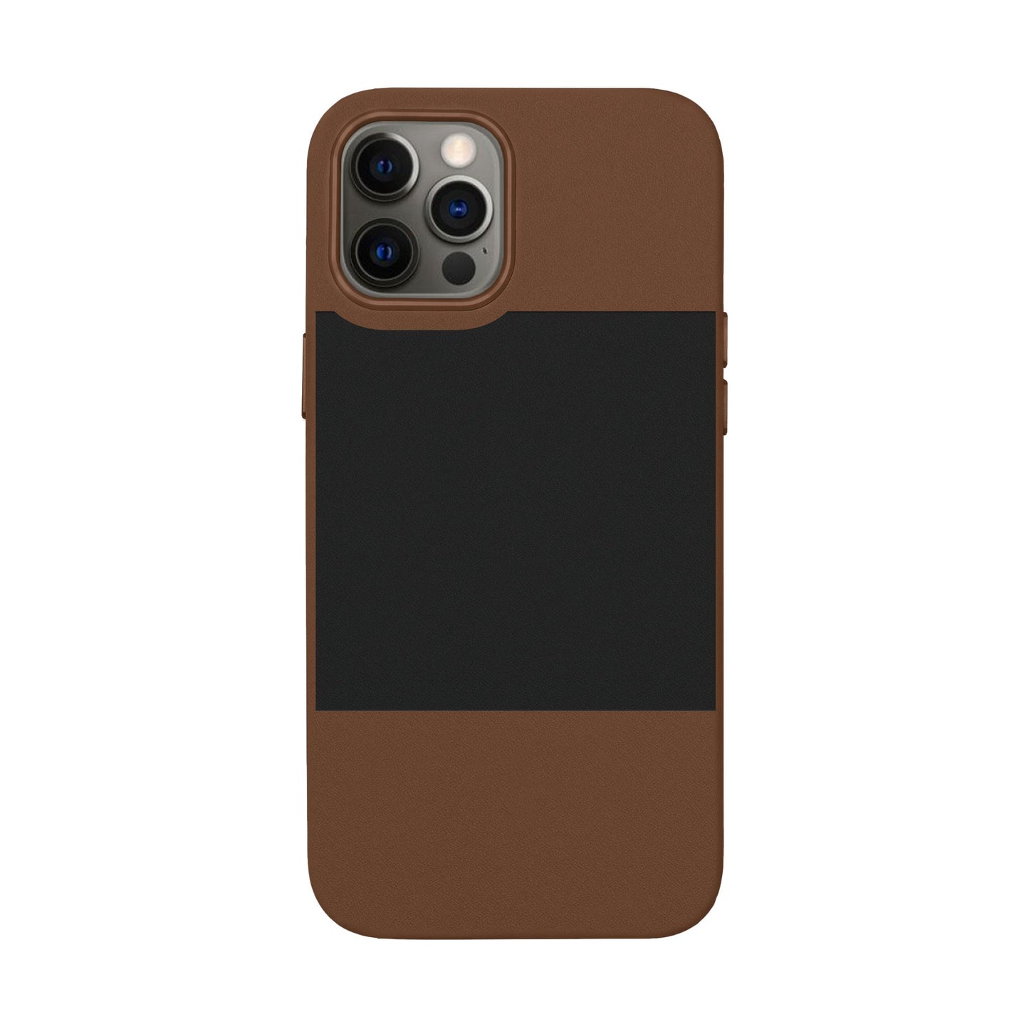 Engraved PU Leather Phone Case — Personalized Minimalist Protective Cover