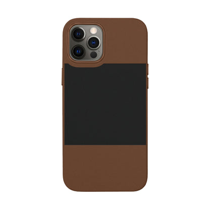 Engraved PU Leather Phone Case — Personalized Minimalist Protective Cover