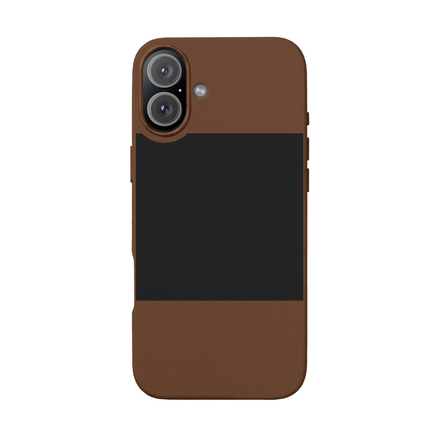 Engraved PU Leather Phone Case — Personalized Minimalist Protective Cover