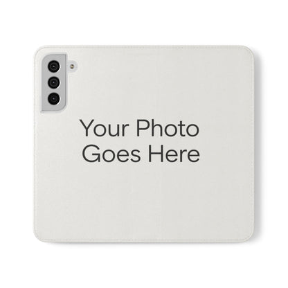 Custom Photo Flip Case — Personalized Wallet Phone Cover with Card Slots