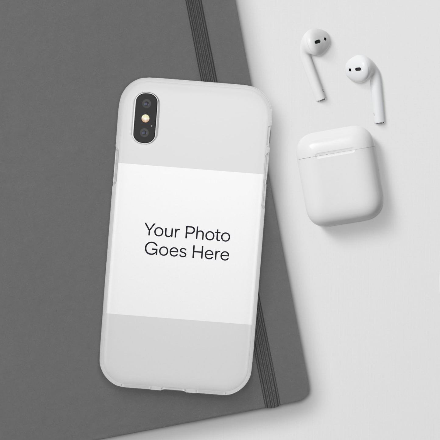 Custom Photo Phone Case — Slim Clear Flexible iPhone/Android Cover