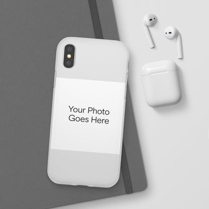 Custom Photo Phone Case — Slim Clear Flexible iPhone/Android Cover