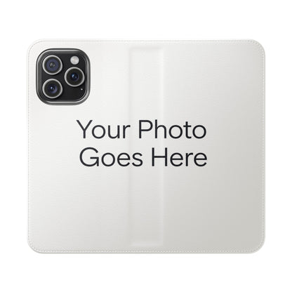 Custom Photo Flip Case — Personalized Wallet Phone Cover with Card Slots