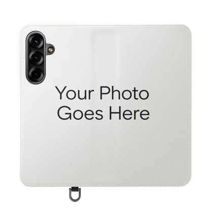Custom Photo Flip Case — Personalized Wallet Phone Cover with Card Slots