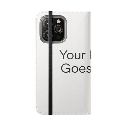 Custom Photo Flip Case — Personalized Wallet Phone Cover with Card Slots