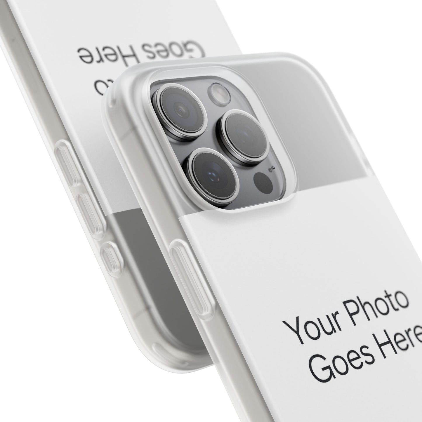 Custom Photo Phone Case — Slim Clear Flexible iPhone/Android Cover