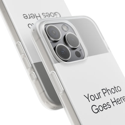 Custom Photo Phone Case — Slim Clear Flexible iPhone/Android Cover