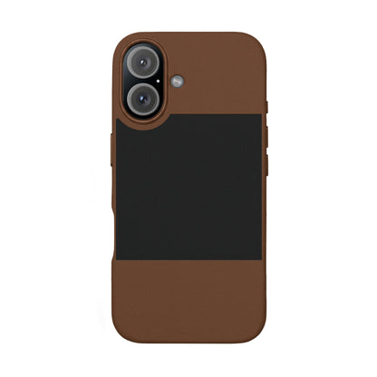 Engraved PU Leather Phone Case — Personalized Minimalist Protective Cover