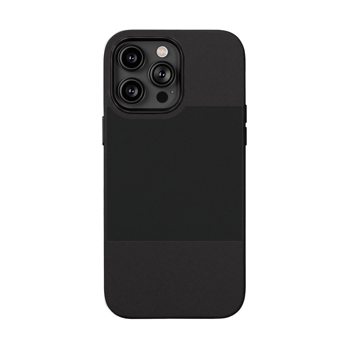 Engraved PU Leather Phone Case — Personalized Minimalist Protective Cover