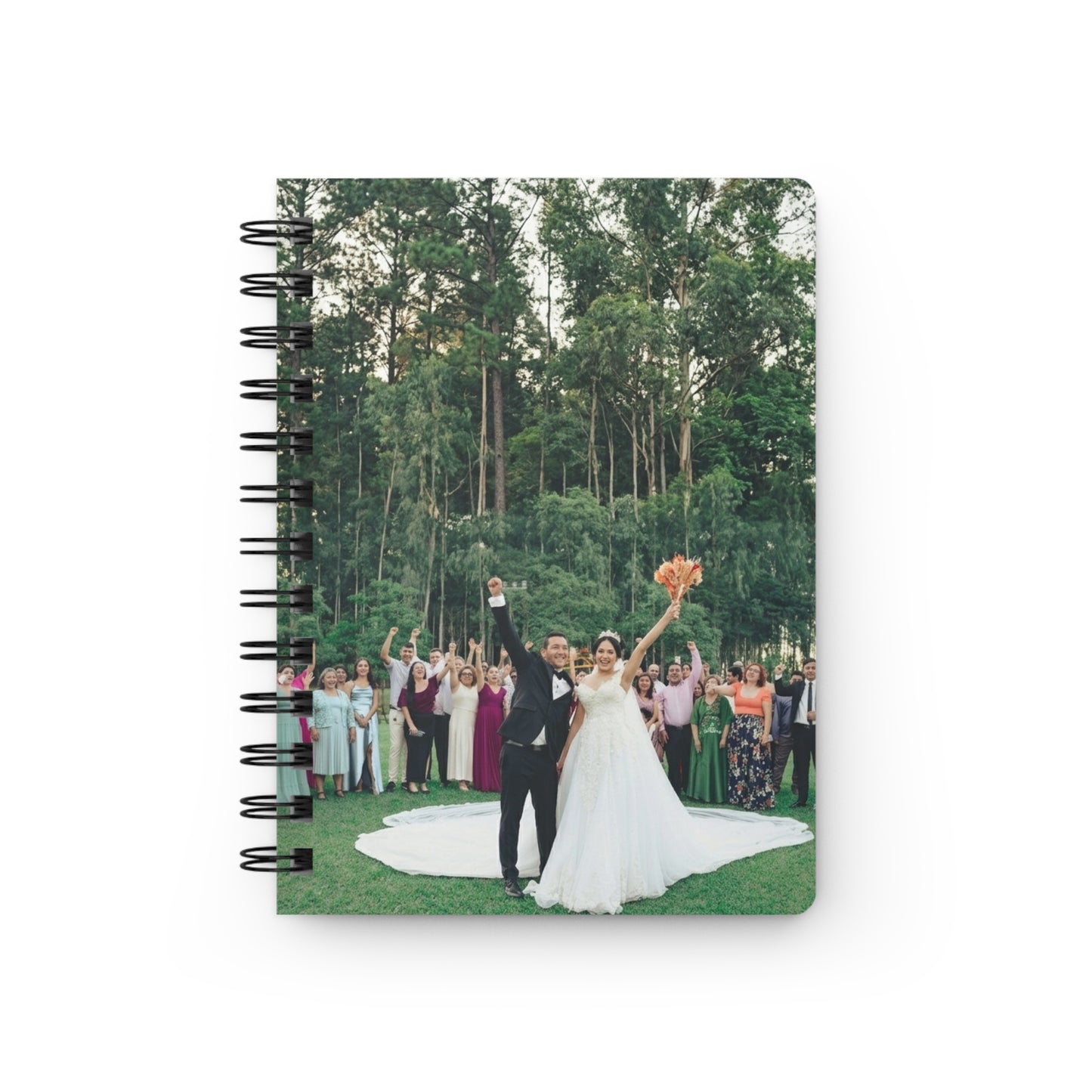 Wedding Photo Spiral Notebook — Personalized Bridal Keepsake Journal