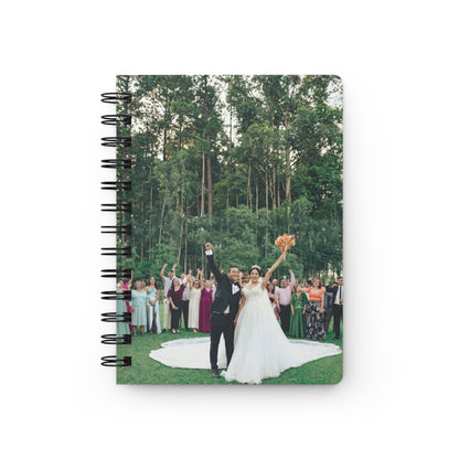 Wedding Photo Spiral Notebook — Personalized Bridal Keepsake Journal
