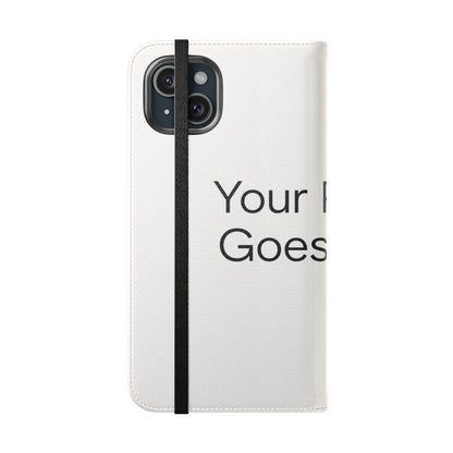Custom Photo Flip Case — Personalized Wallet Phone Cover with Card Slots