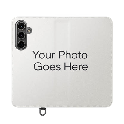 Custom Photo Flip Case — Personalized Wallet Phone Cover with Card Slots