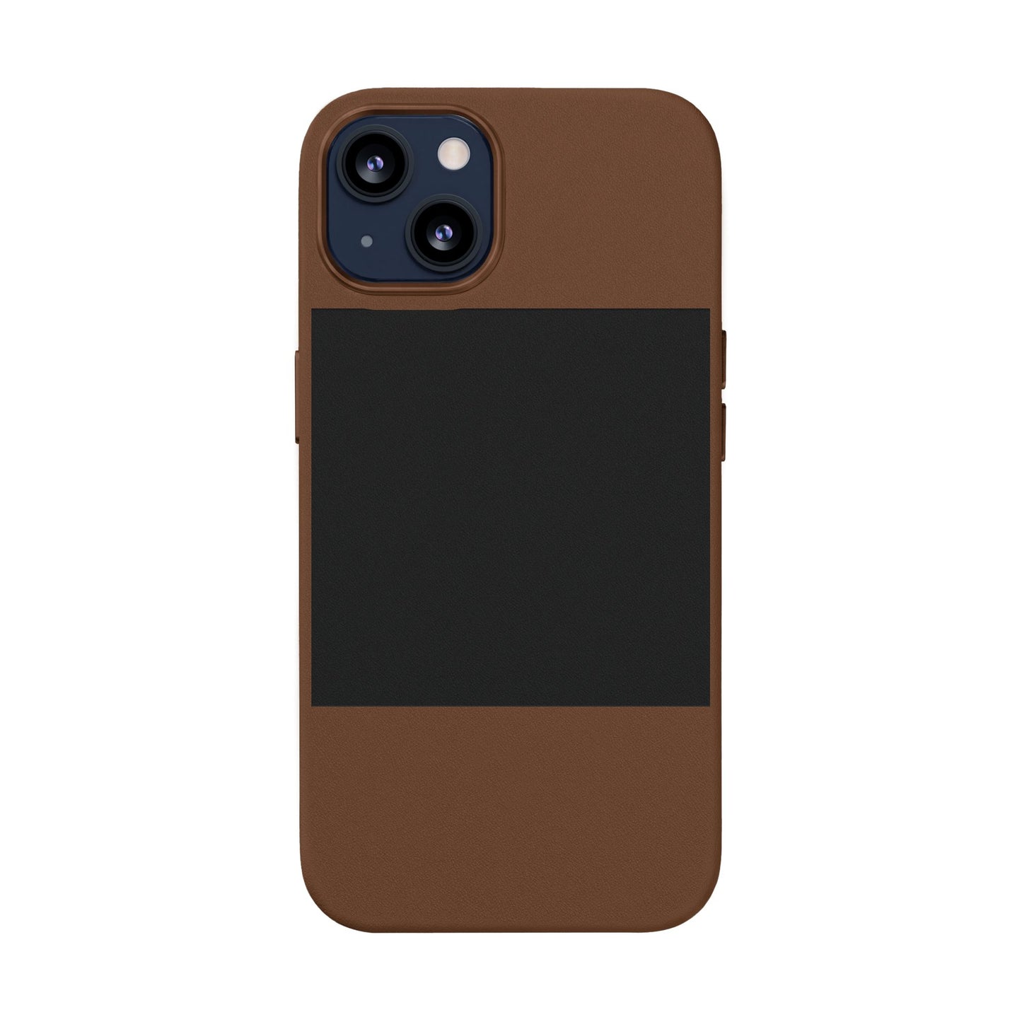 Engraved PU Leather Phone Case — Personalized Minimalist Protective Cover