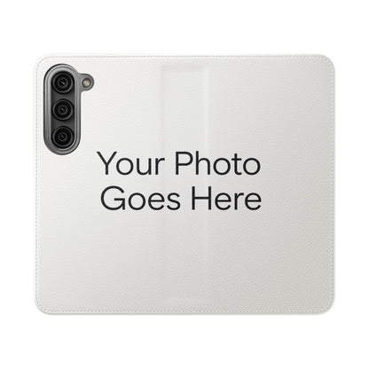 Custom Photo Flip Case — Personalized Wallet Phone Cover with Card Slots