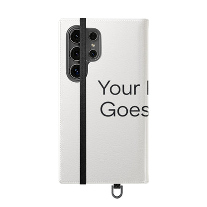 Custom Photo Flip Case — Personalized Wallet Phone Cover with Card Slots