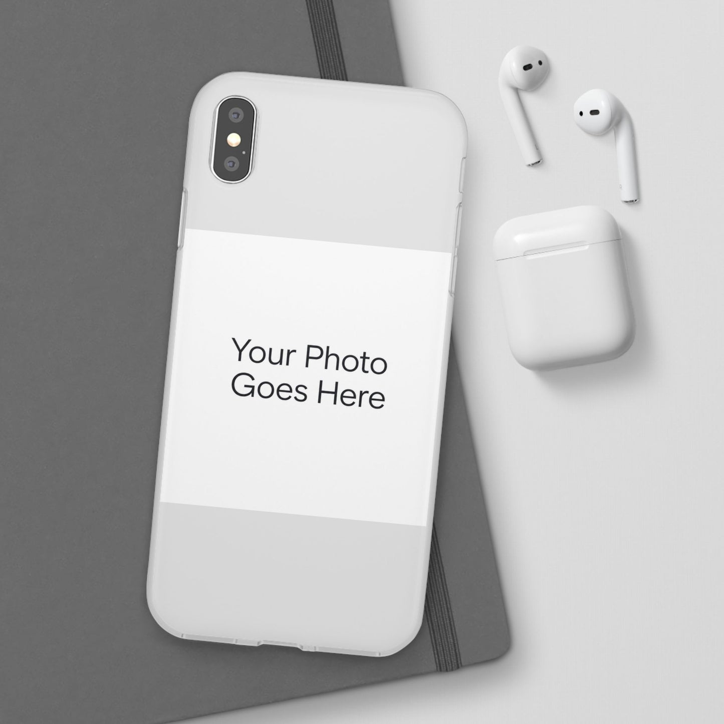 Custom Photo Phone Case — Slim Clear Flexible iPhone/Android Cover