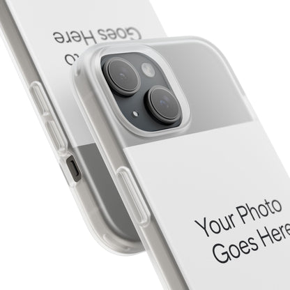 Custom Photo Phone Case — Slim Clear Flexible iPhone/Android Cover