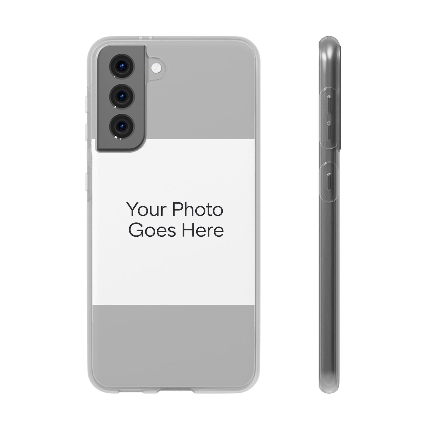 Custom Photo Phone Case — Slim Clear Flexible iPhone/Android Cover