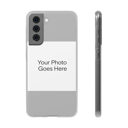 Custom Photo Phone Case — Slim Clear Flexible iPhone/Android Cover