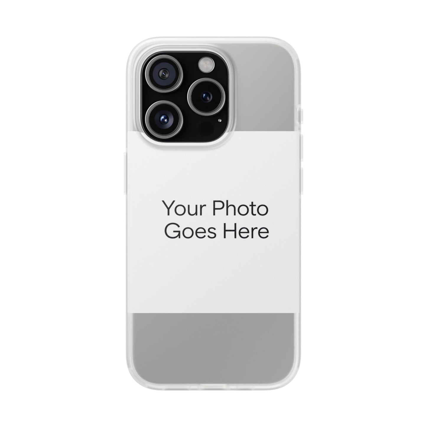 Custom Photo Phone Case — Slim Clear Flexible iPhone/Android Cover