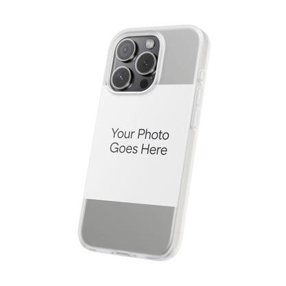 Custom Photo Phone Case — Slim Clear Flexible iPhone/Android Cover