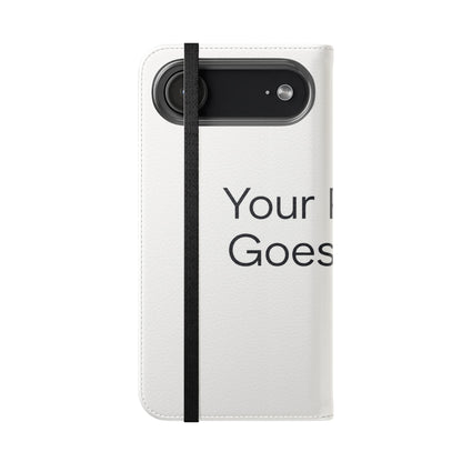 Custom Photo Flip Case — Personalized Wallet Phone Cover with Card Slots